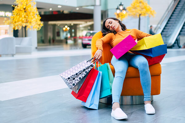 Tired And Stressed Shopping